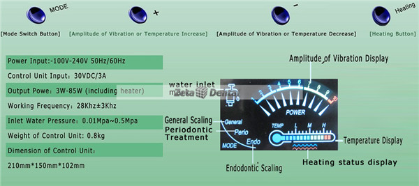 Denjoy&reg; DUS-2A Warm-water Ultrasonic Scaler